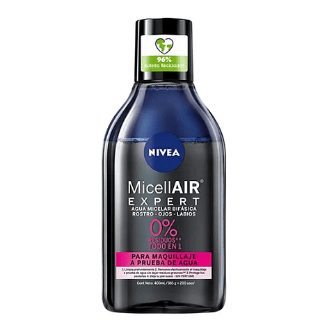 Agua Micelar Bifasica Nivea MicellAIR 400ml