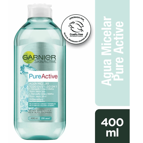 Agua Micelar Garnier Pure Active 400 ml