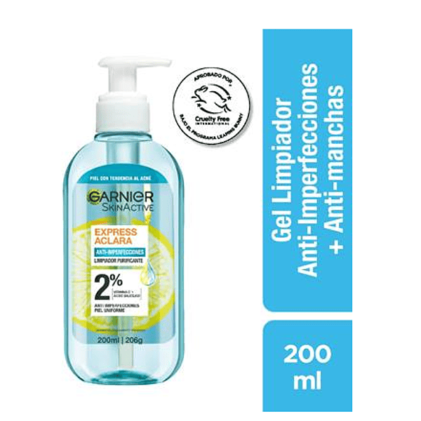 Limpiador purificante Garnier Anti-Imperfecciones Express Aclara 200ml