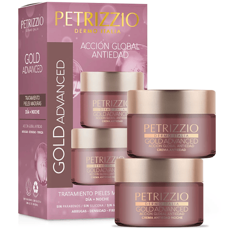 Set de tratamiento Petrizzio Gold Advanced día + noche