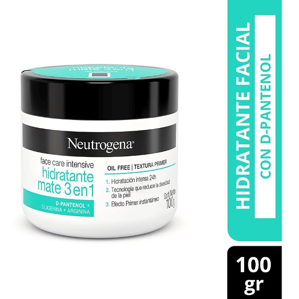 Face Care Neutrogena Intensive Hidratante mate 3 en 1