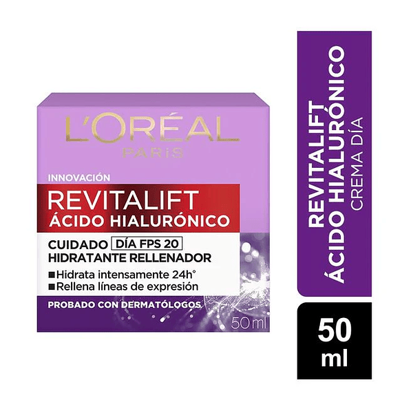 Crema Facial Revitalift con Ácido Hialurónico Día 50ml