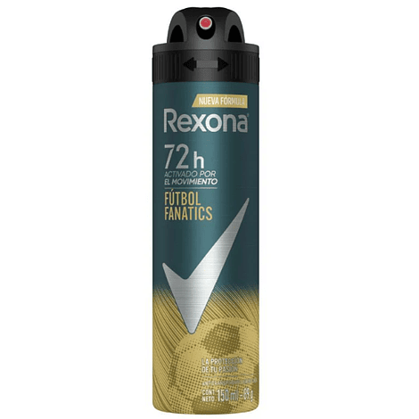 Desodorante Spray Rexona Men Fútbol Fanatics 150ml