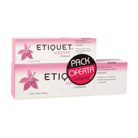 Pack Etiquet Crema Women 100gr + 30gr