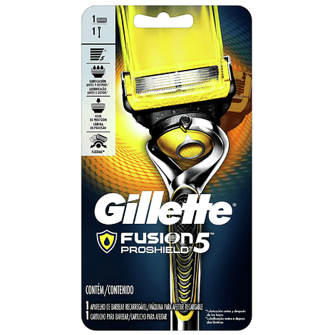 Máquina Recargable Gillette Fusión Proshield 5 + 1 Cartucho