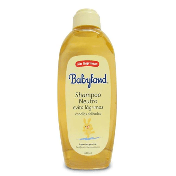 Shampoo Babyland Neutro Evita Lágrimas 410ml