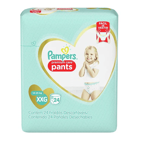 Pampers Premium Care Pañales Pants XXG 24 unds