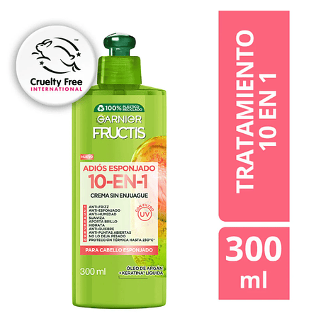 Fructis Crema de Peinar 10en1 Adiós esponjado 300ml