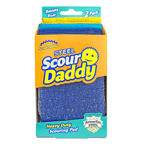 Esponja Scour Daddy Steel Heavy Duty 2 Piezas