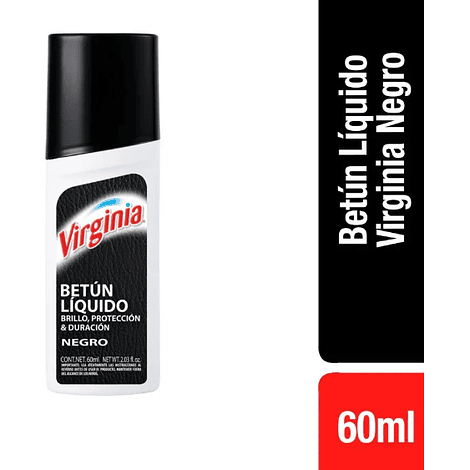 Betún Liquido Virginia Negro 60ml