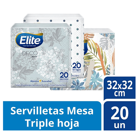 Servilleta Elite Deco 20 Unidades