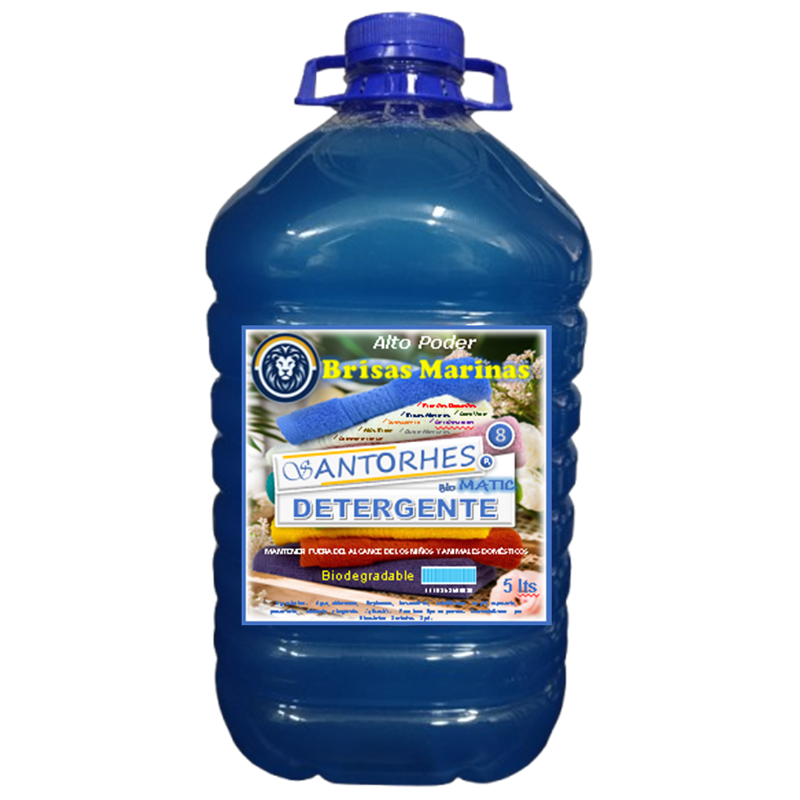 Detergente Líquido Celeste Nacarado Brisas Marinas (5 Litros) 1