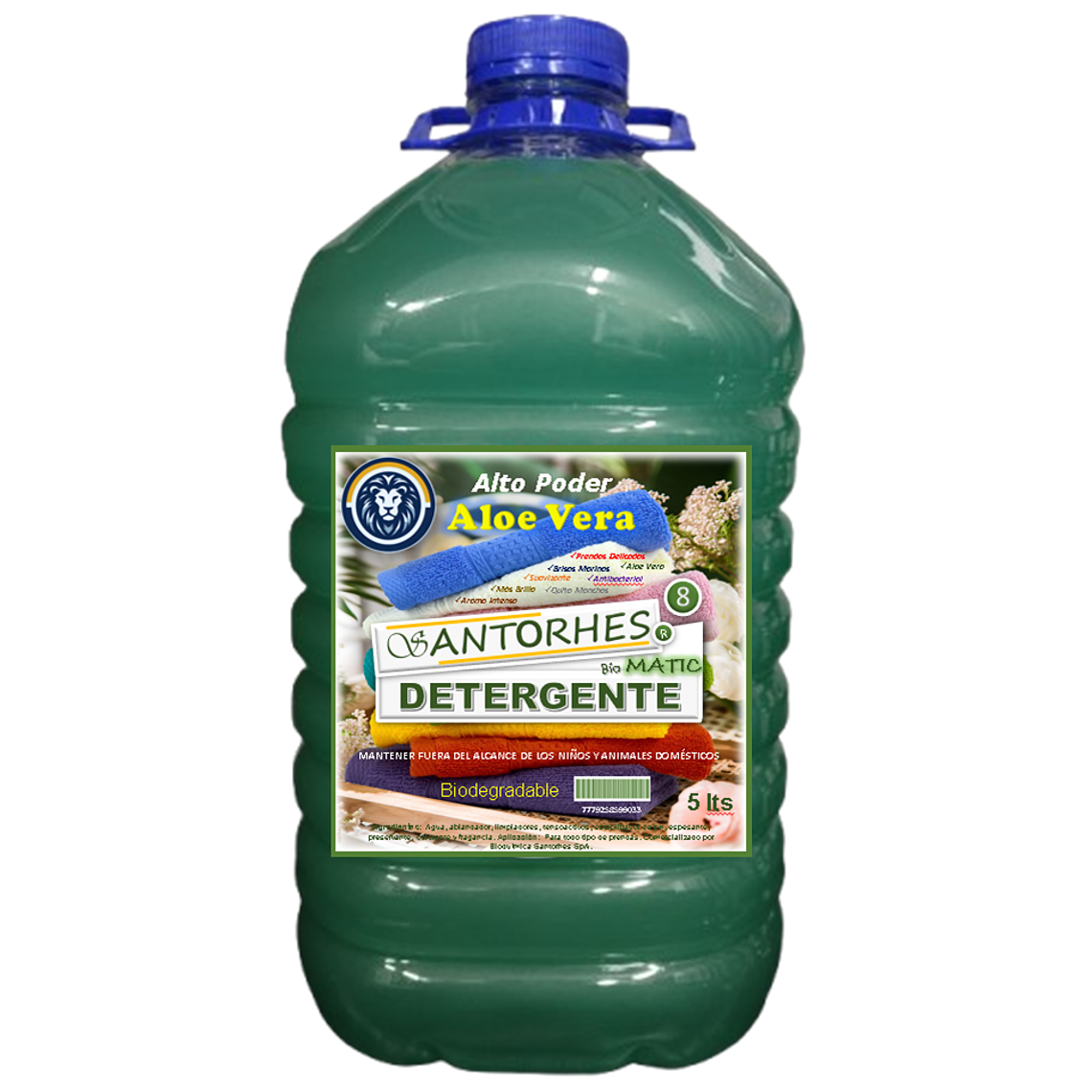 Detergente Líquido Verde Nacarado Aloe Vera (5 Litros) 1