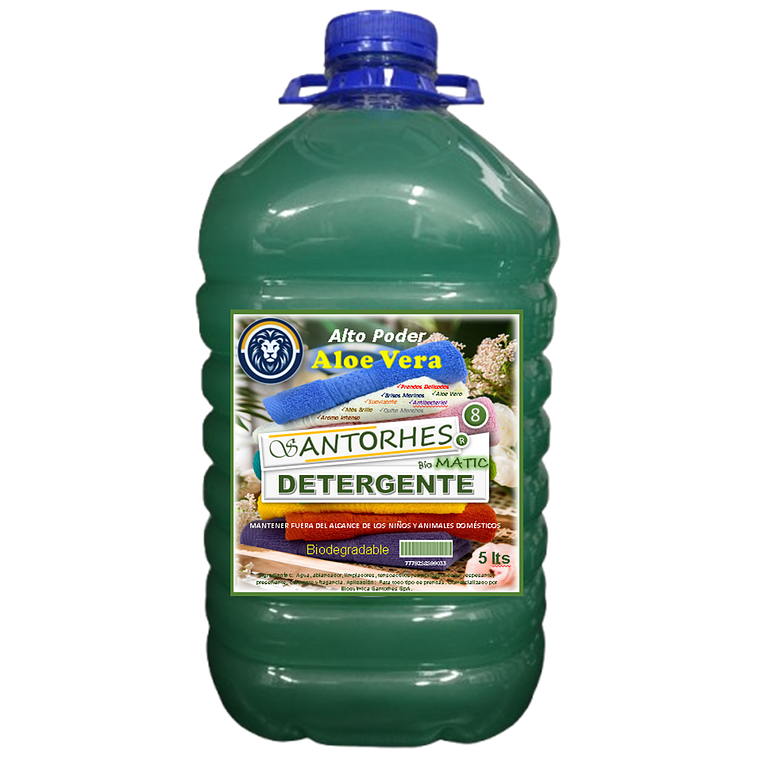 Detergente Líquido Verde Nacarado Aloe Vera (5 Litros) 1