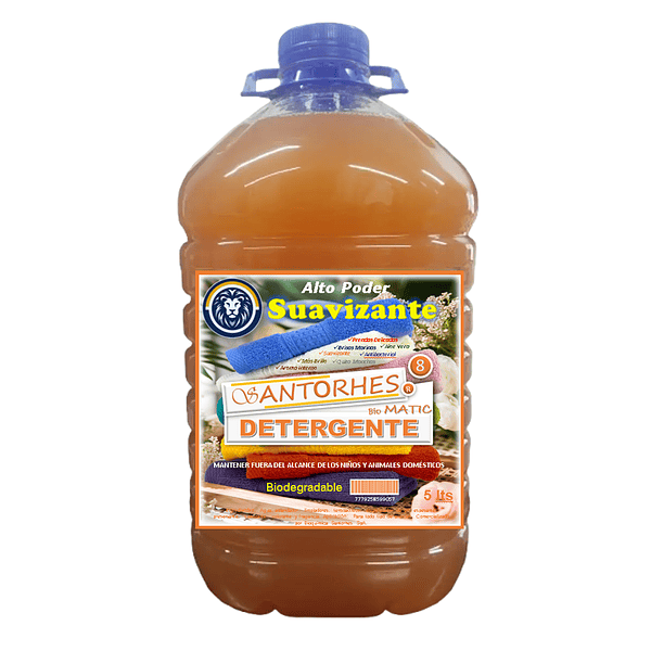 Detergente Líquido Naranja Nacarado Suavizante (5 Litros)