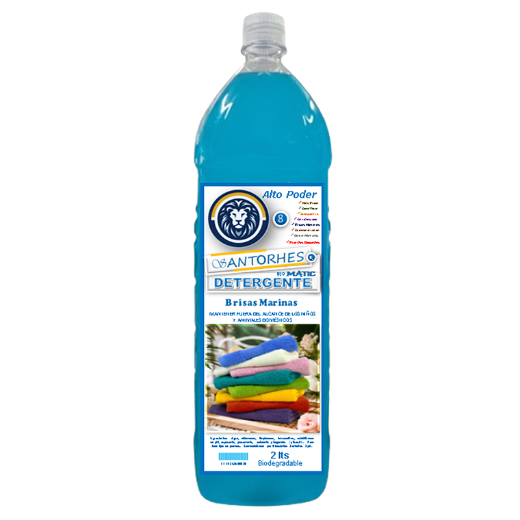 Detergente Líquido Celeste Nacarado Brisas Marinas (2 Litros) 1