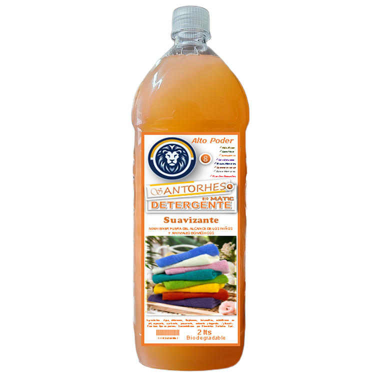 Detergente Líquido Naranja Nacarado Suavizante (2 Litros) 1