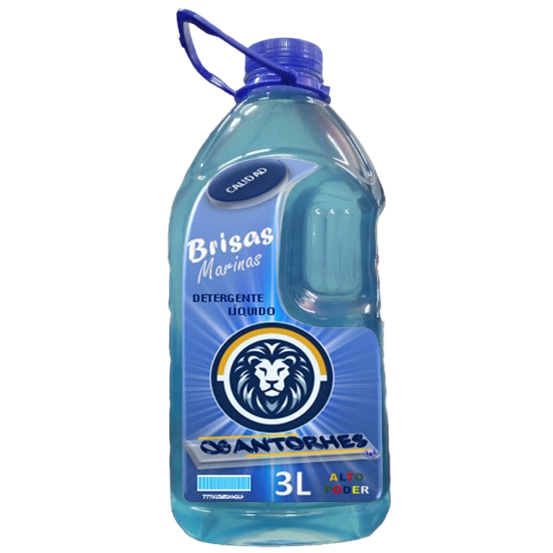 Detergente Líquido Celeste Nacarado Brisas Marinas (3 Litros) 1