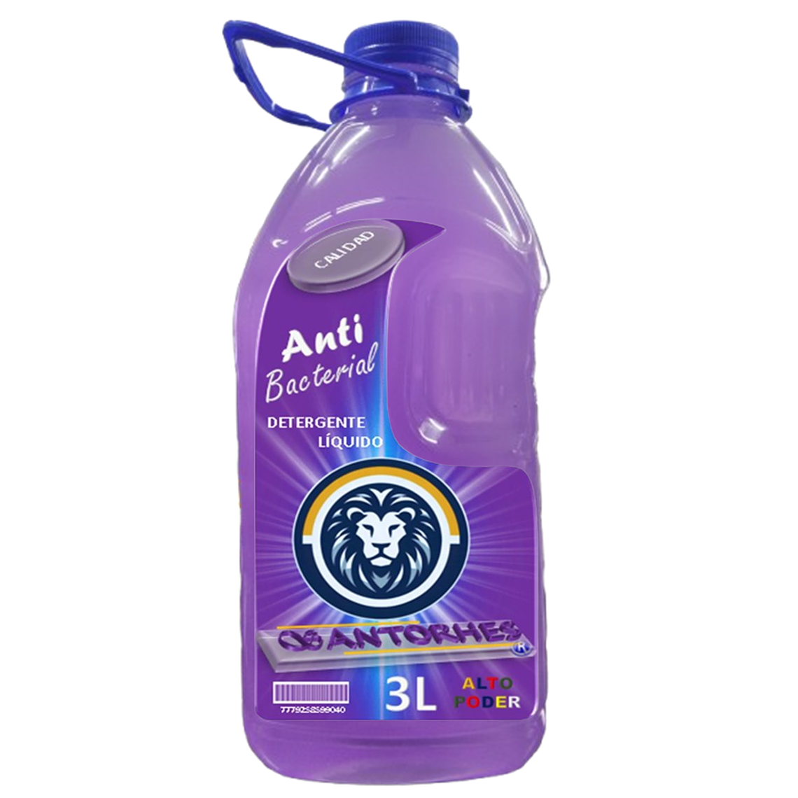 Detergente Líquido Violeta Nacarado Antibacterial (3 Litros) 1