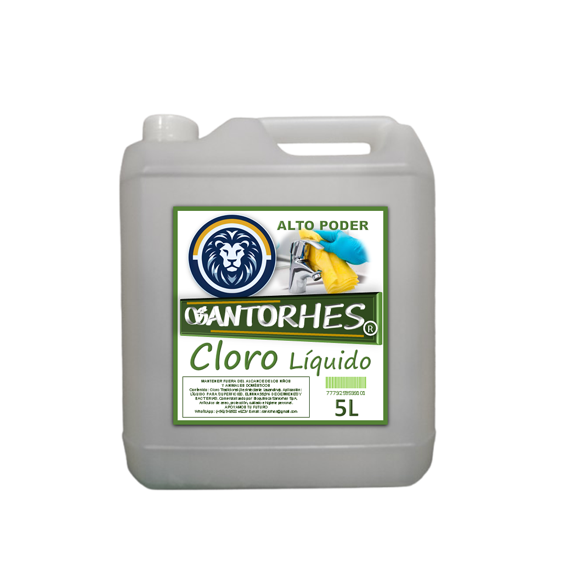 Cloro Líquido Doméstico Original (5 Litros) 1