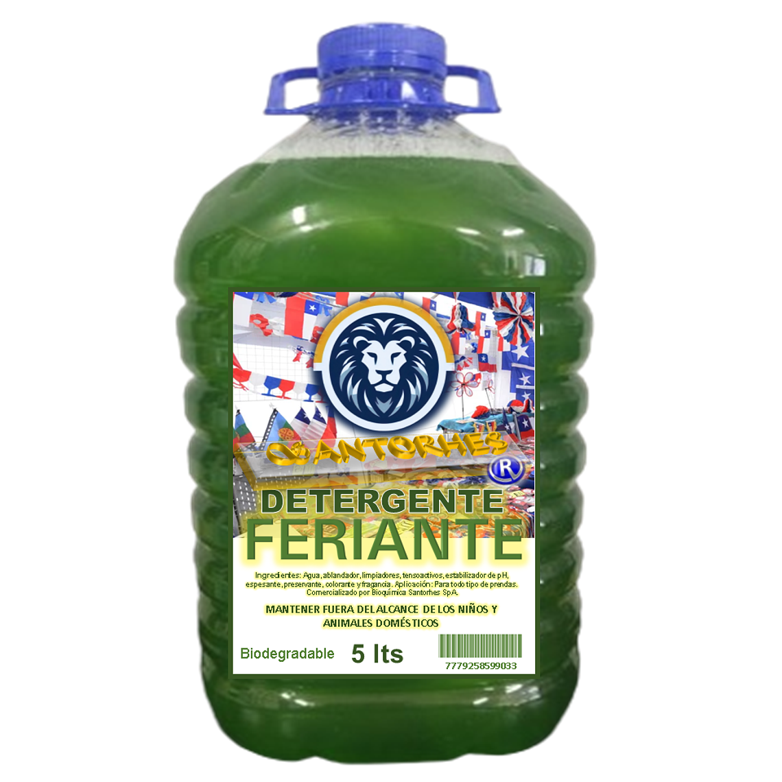 Detergente Líquido FERIANTE Verde Cristal (5 L) 1