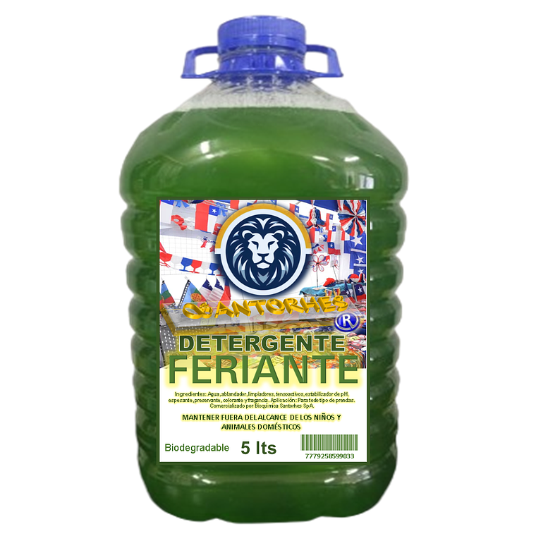 Detergente Líquido FERIANTE Verde Cristal (5 L) 1