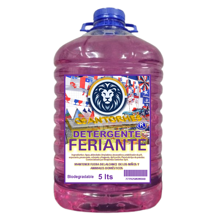Detergente Líquido FERIANTE Violeta Cristal (5 L) 1