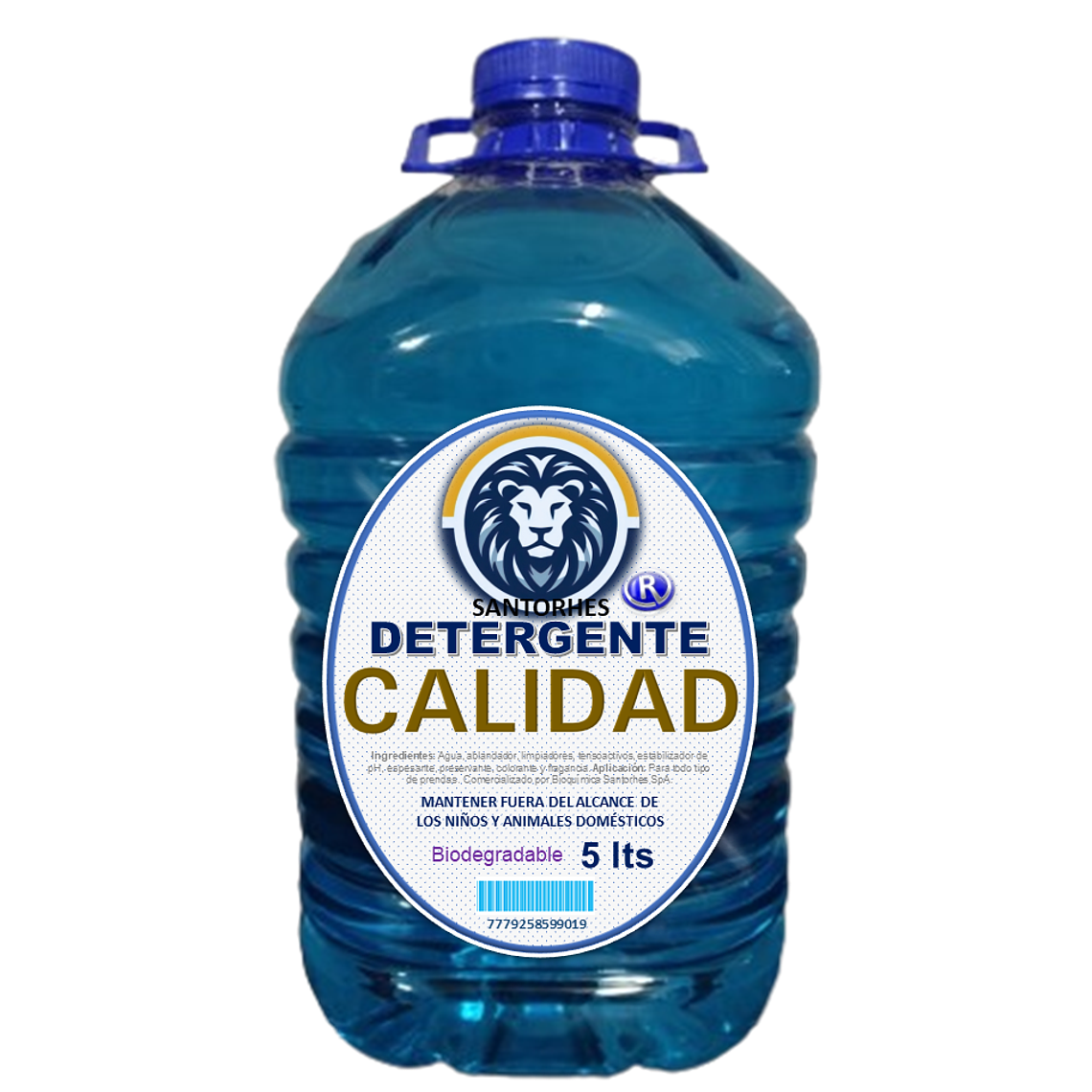 Detergente Líquido CALIDAD Azul (5 L) 1