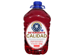 Detergente Líquido CALIDAD Rojo (5 L)