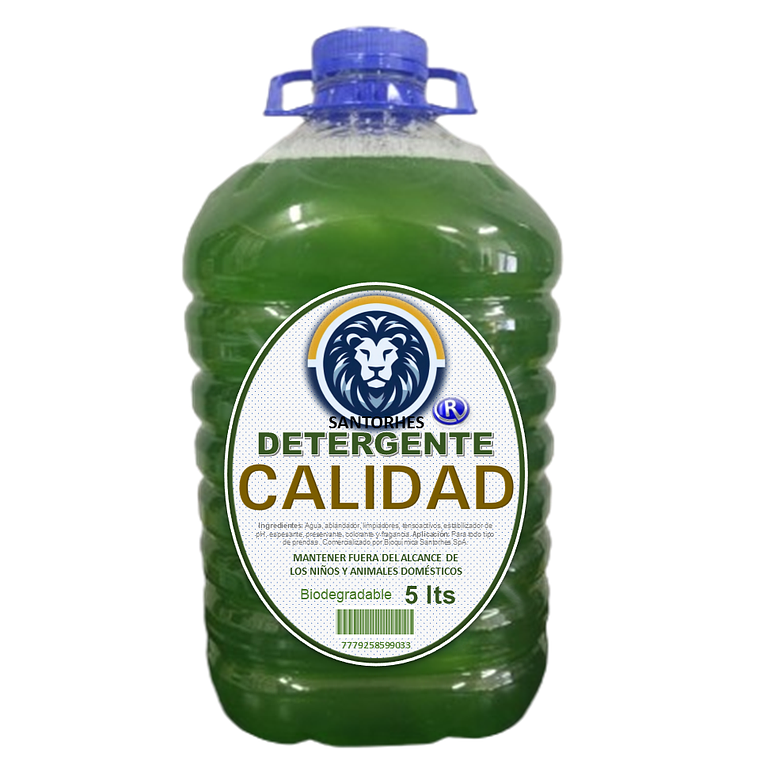 Detergente Líquido CALIDAD Verde (5 L) 1