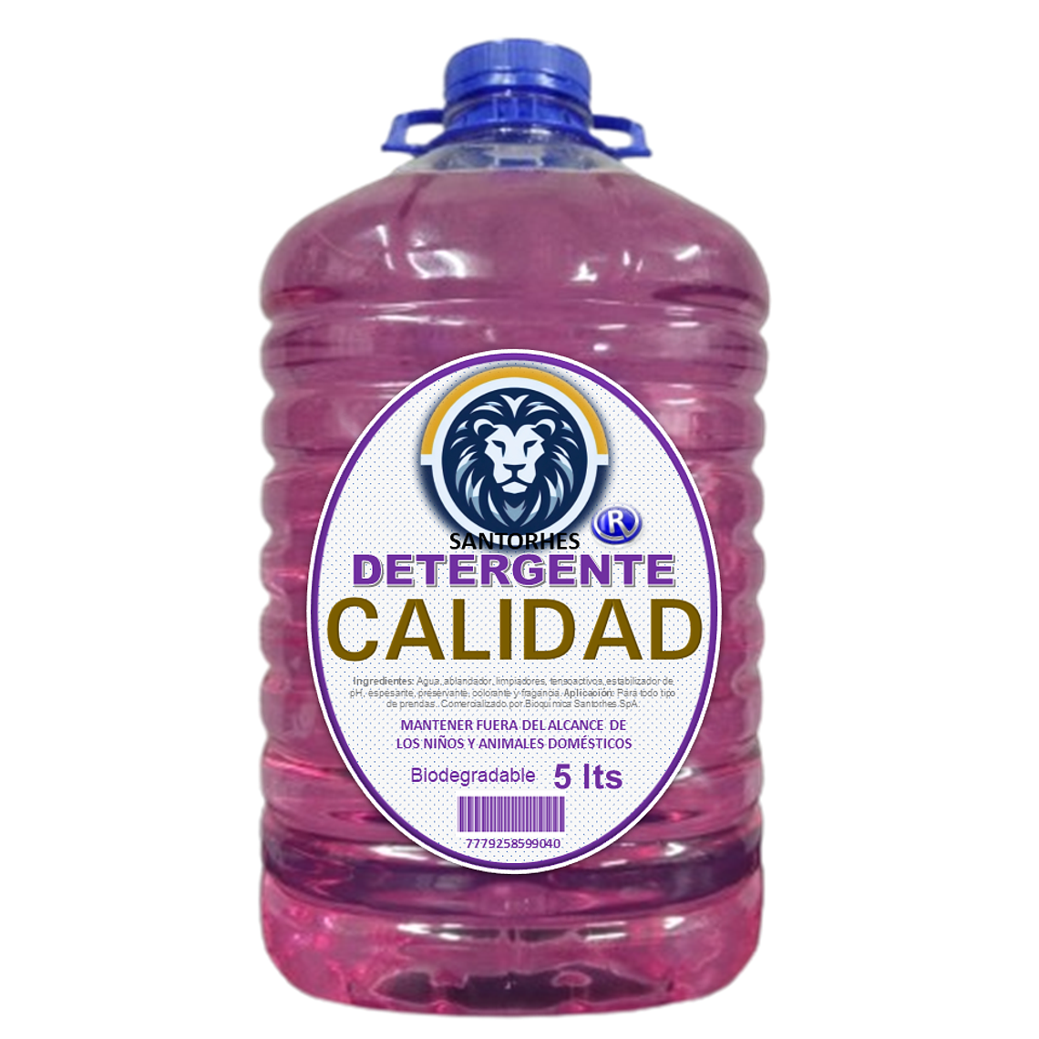 Detergente Líquido CALIDAD Violeta (5 L) 1