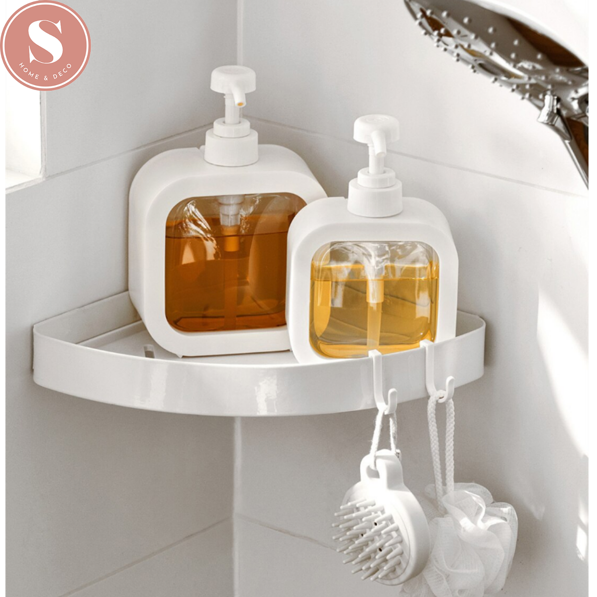 Dosificador Jabón Dispensador de jabón de Vidrio Transparente 300ml lavando  el dispensador de líquido con la Bomba for el baño de la Cocina del baño  Dispensador de jabón líquido (Color : B) 