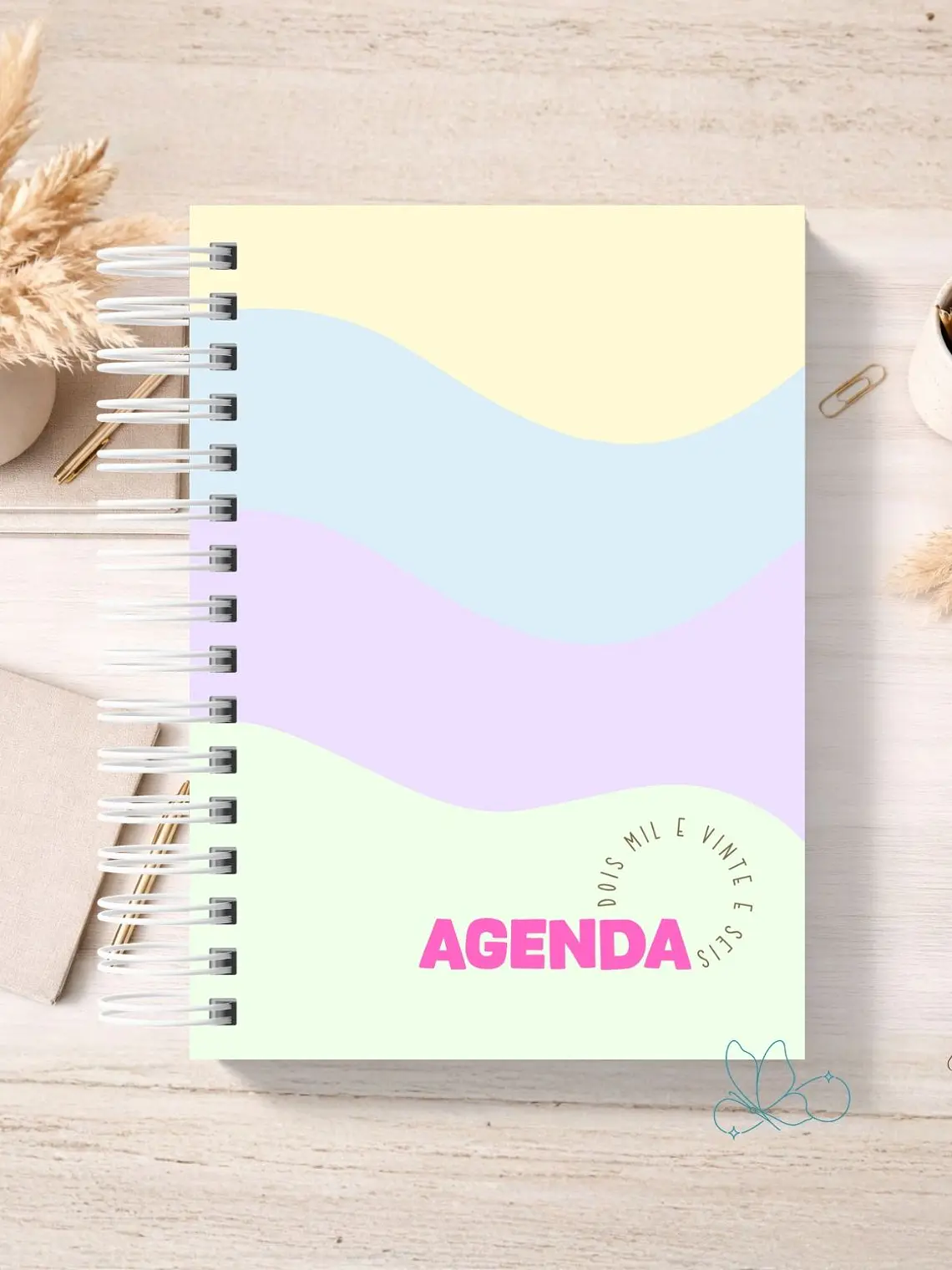 Agenda Ondas Pastel 1