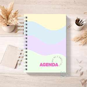 Agenda Ondas Pastel