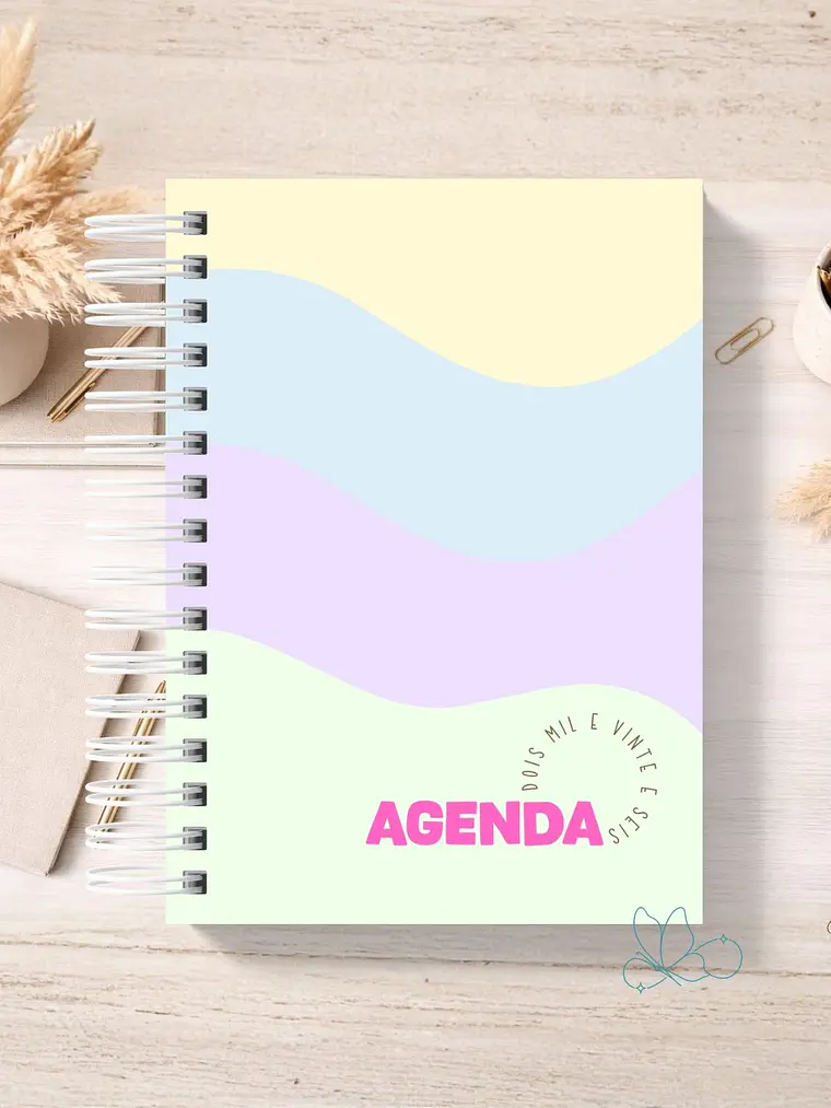 Agenda Ondas Pastel 1