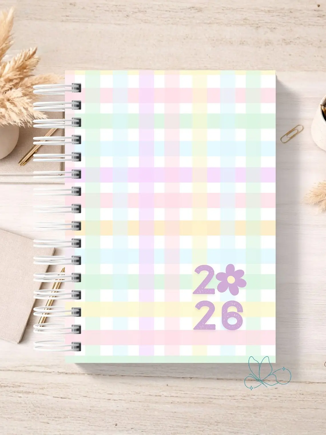 Agenda Xadrez Colorido 1