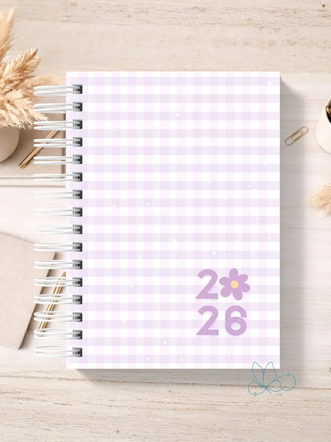 Agenda Xadrez Roxo 1