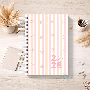 Agenda Listrado Floral