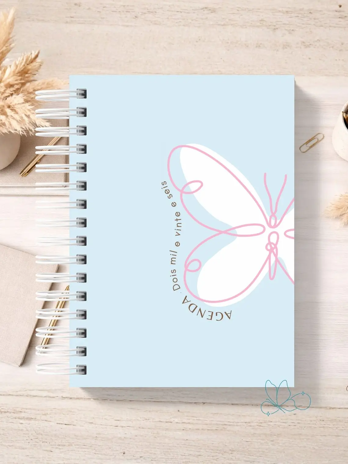 Agenda Butterfly Azul 1