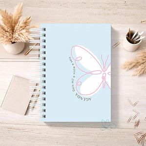 Agenda Butterfly Azul