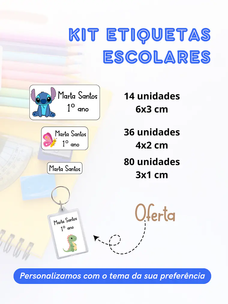 Kit etiquetas escolares 8