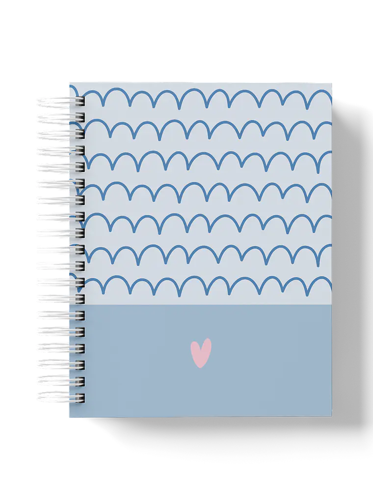Caderno Calm Waves Azul 1