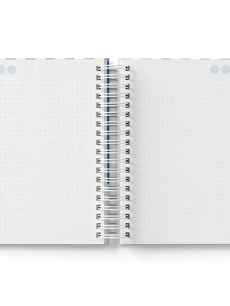 Caderno Margarida Grid Azul 4