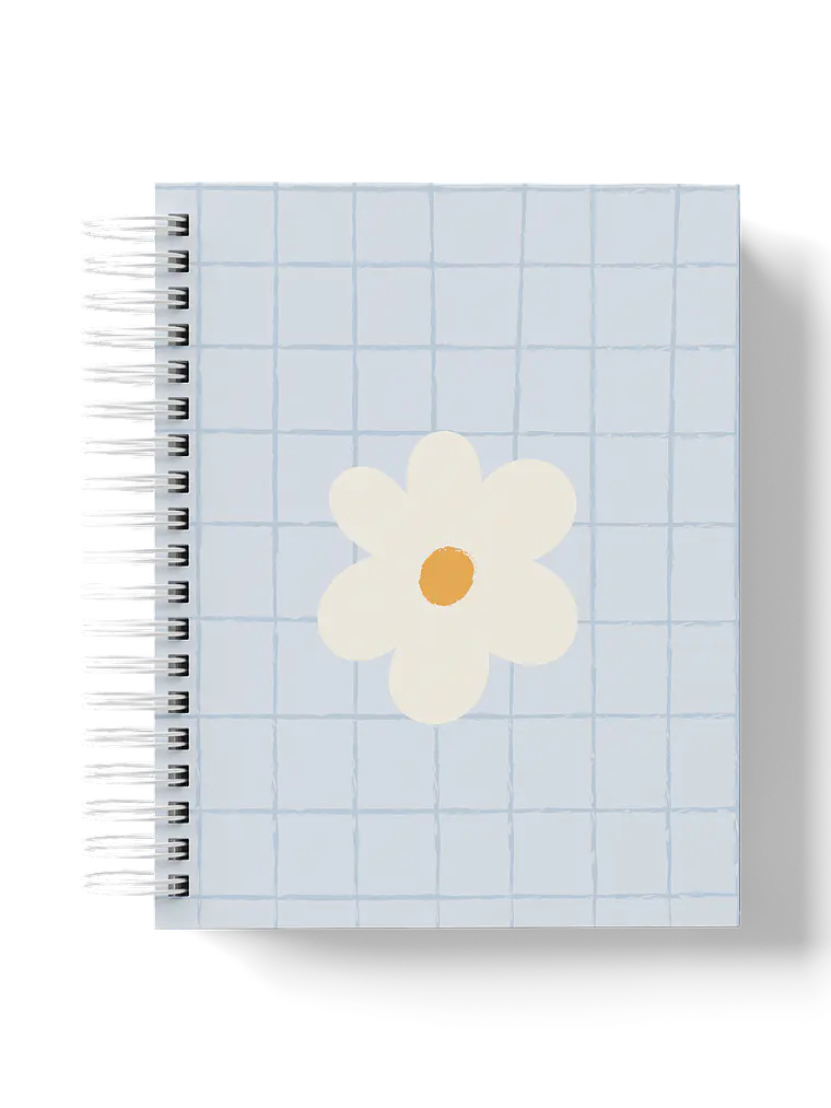 Caderno Margarida Grid Azul 1
