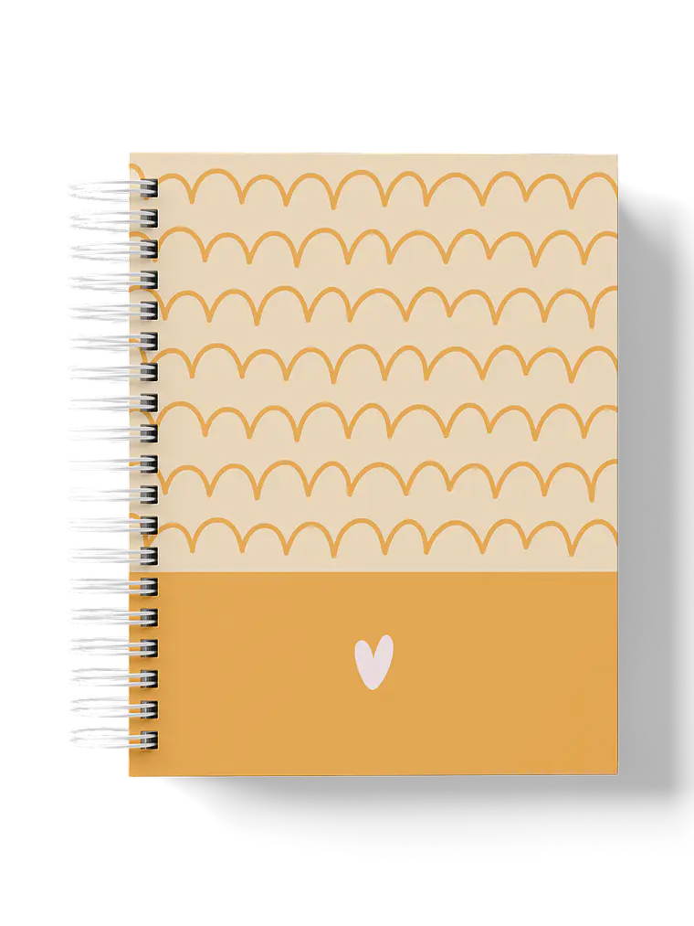 Caderno Calm Waves laranja 1