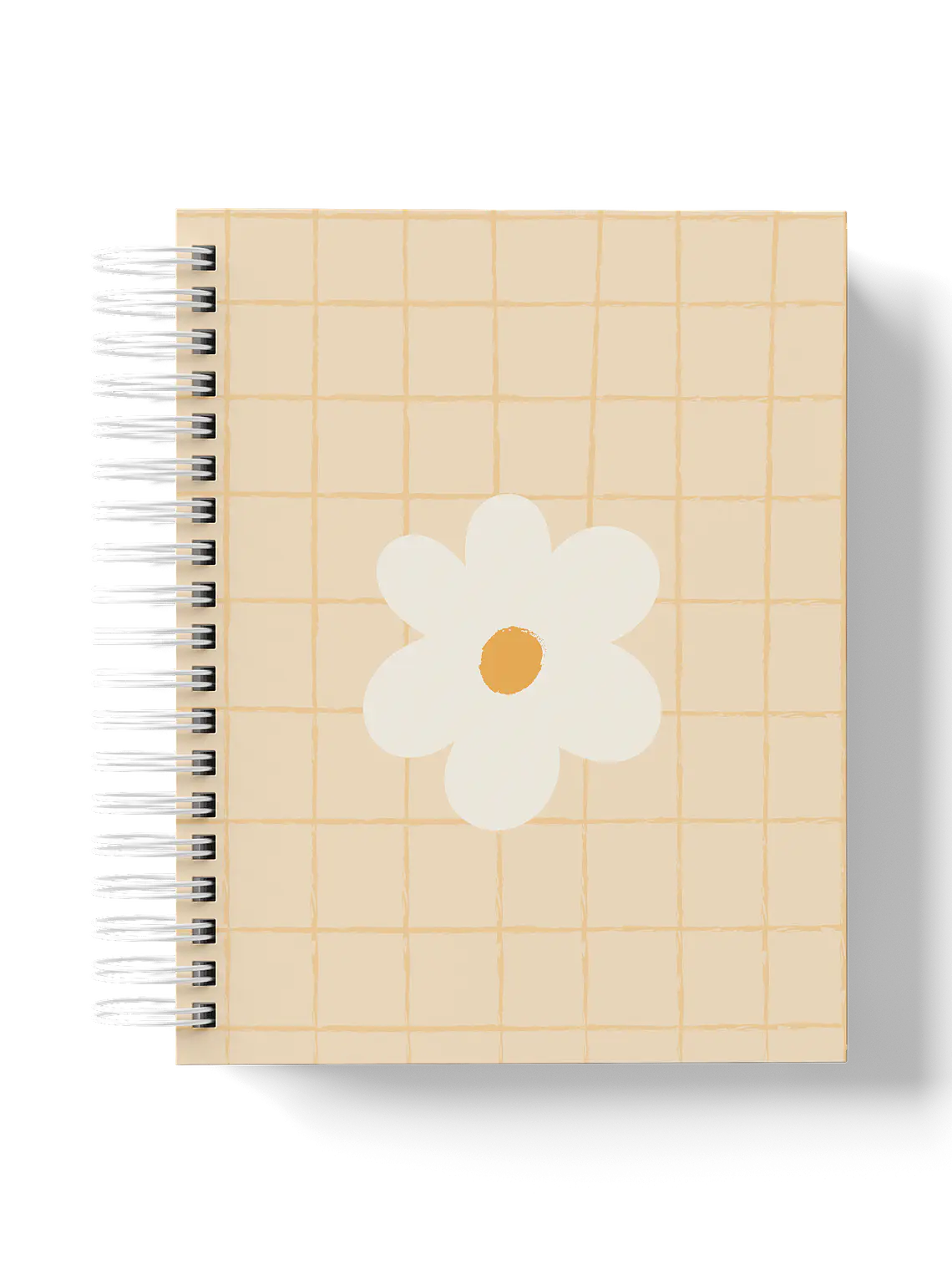 Caderno Margarida Grid laranja 1