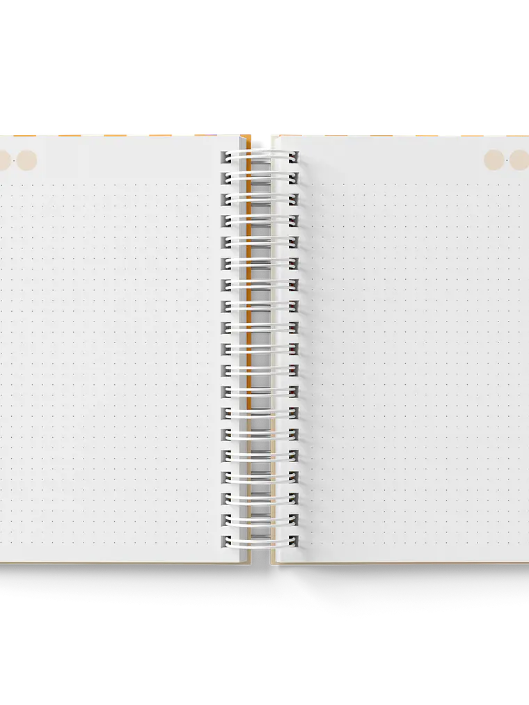 Caderno Lovely Grid laranja 4