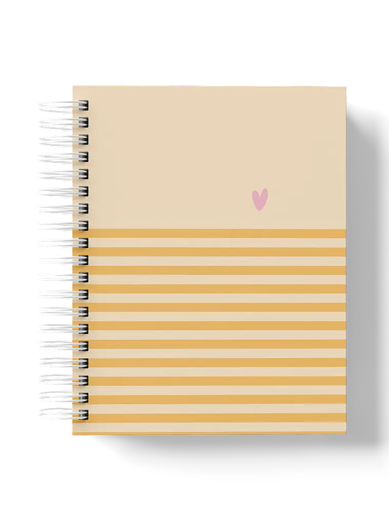 Caderno Lovely Grid laranja 1