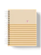 Caderno Lovely Grid laranja - Thumbnail 1