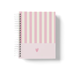 Caderno Sweet Lines rosa